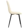 Sillas de comedor 6 unidades terciopelo blanco crema de vidaXL, Sillas de comedor - Ref: Foro24-3082890, Precio: 299,40 €, De...