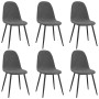 Esszimmerstühle 6 Einheiten dunkelgrauer Samt von vidaXL, Essstühle - Ref: Foro24-3082882, Preis: 324,11 €, Rabatt: %