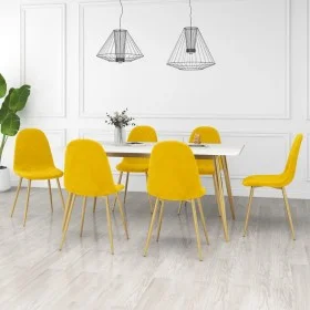 Esszimmerstühle 6 Stück senfgelber Samt von vidaXL, Essstühle - Ref: Foro24-3082877, Preis: 324,64 €, Rabatt: %