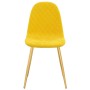 Sillas de comedor 6 uds terciopelo amarillo mostaza de vidaXL, Sillas de comedor - Ref: Foro24-3082877, Precio: 329,58 €, Des...
