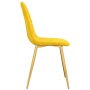 Sillas de comedor 6 uds terciopelo amarillo mostaza de vidaXL, Sillas de comedor - Ref: Foro24-3082877, Precio: 329,58 €, Des...