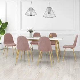 Esszimmerstühle 6 Einheiten rosa Samt von vidaXL, Essstühle - Ref: Foro24-3082874, Preis: 324,30 €, Rabatt: %