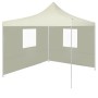 Professional folding tent with 2 cream-colored steel walls 2x2m by vidaXL, Tents and gazebos - Ref: Foro24-48881, Price: 101,...
