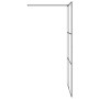 Mampara ducha accesible vidrio ESG transparente negro 115x195cm