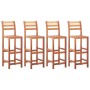 Sillas de cocina 4 unidades madera maciza de acacia de vidaXL, Taburetes de cocina - Ref: Foro24-46315, Precio: 198,91 €, Des...