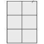 Mampara de ducha accesible vidrio ESG claro negro 140x195 cm