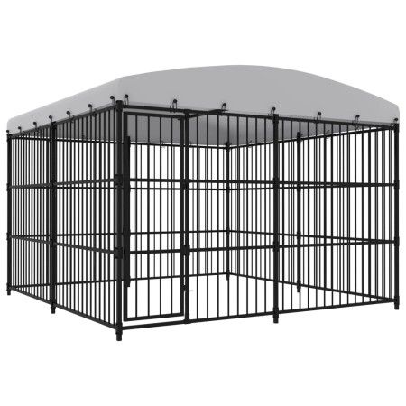 Außenzwinger mit Dach 300x300x210 cm von vidaXL, Hundehütten und Zäune - Ref: Foro24-170895, Preis: 976,00 €, Rabatt: %