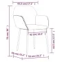 Esszimmerstühle 2 Einheiten hellgrauer Samt von vidaXL, Essstühle - Ref: Foro24-344701, Preis: 101,24 €, Rabatt: %