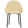 Esszimmerstühle, 2 Stück, cremefarbenes Samtgewebe von vidaXL, Essstühle - Ref: Foro24-344772, Preis: 107,42 €, Rabatt: %