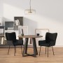 Esszimmerstühle 2 Einheiten aus schwarzem Samt von vidaXL, Essstühle - Ref: Foro24-344804, Preis: 138,01 €, Rabatt: %