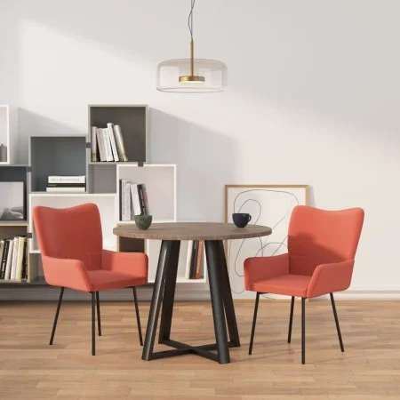 Sillas de comedor 2 unidades terciopelo rosa de vidaXL, Sillas de comedor - Ref: Foro24-344802, Precio: 111,03 €, Descuento: %