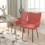 Sillas de comedor 2 unidades terciopelo rosa de vidaXL, Sillas de comedor - Ref: Foro24-344802, Precio: 111,03 €, Descuento: %