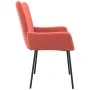 Sillas de comedor 2 unidades terciopelo rosa de vidaXL, Sillas de comedor - Ref: Foro24-344802, Precio: 111,03 €, Descuento: %