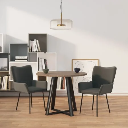 Esszimmerstühle 2 Einheiten dunkelgrauer Samt von vidaXL, Essstühle - Ref: Foro24-344887, Preis: 110,47 €, Rabatt: %