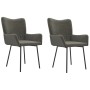 Esszimmerstühle 2 Einheiten dunkelgrauer Samt von vidaXL, Essstühle - Ref: Foro24-344887, Preis: 112,20 €, Rabatt: %