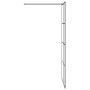 Mampara ducha accesible vidrio ESG transparente negro 90x195 cm