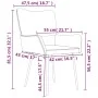 Esszimmerstühle 2 Einheiten dunkelgrauer Samt von vidaXL, Essstühle - Ref: Foro24-344887, Preis: 110,47 €, Rabatt: %
