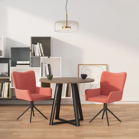 Sillas de comedor giratorias 2 unidades terciopelo rosa de vidaXL, Sillas de comedor - Ref: Foro24-344813, Precio: 155,28 €, ...