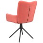 Drehbare Esszimmerstühle, 2 Einheiten, rosa Samt von vidaXL, Essstühle - Ref: Foro24-344813, Preis: 158,38 €, Rabatt: %