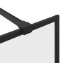 Mampara ducha accesible vidrio ESG transparente negro 100x195cm