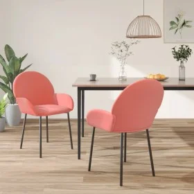 Esszimmerstühle 2 Einheiten rosa Samt von vidaXL, Essstühle - Ref: Foro24-344767, Preis: 135,77 €, Rabatt: %