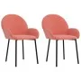 Sillas de comedor 2 unidades terciopelo rosa de vidaXL, Sillas de comedor - Ref: Foro24-344767, Precio: 135,75 €, Descuento: %