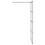 Mampara ducha accesible vidrio ESG transparente negro 115x195cm