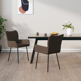 Dining chairs 2 units taupe gray fabric by vidaXL, dining chairs - Ref: Foro24-344838, Price: 113,55 €, Discount: %