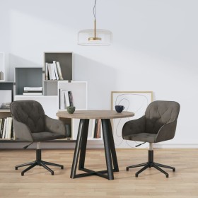 Drehbare Esszimmerstühle, 2 Einheiten, dunkelgrauer Samt von vidaXL, Essstühle - Ref: Foro24-3103378, Preis: 159,91 €, Rabatt: %