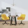 Drehbare Esszimmerstühle, 2 Stück, gelber Samt von vidaXL, Essstühle - Ref: Foro24-3103384, Preis: 149,24 €, Rabatt: %