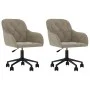 2 Stück drehbare Esszimmerstühle aus hellgrauem Samt von vidaXL, Essstühle - Ref: Foro24-3103421, Preis: 151,88 €, Rabatt: %