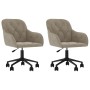Sillas de comedor giratorias 2 uds de terciopelo gris claro de vidaXL, Sillas de comedor - Ref: Foro24-3103421, Precio: 154,2...
