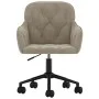 2 Stück drehbare Esszimmerstühle aus hellgrauem Samt von vidaXL, Essstühle - Ref: Foro24-3103421, Preis: 151,88 €, Rabatt: %