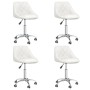 Sillas de comedor giratorias 4 unidades cuero sintético blanco by vidaXL, dining chairs - Ref: Foro24-3088665, Price: 259,65 ...