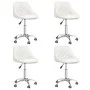 Sillas de comedor giratorias 4 unidades cuero sintético blanco de vidaXL, Sillas de comedor - Ref: Foro24-3088665, Precio: 25...