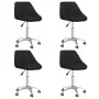 Swivel dining chairs 4 units black synthetic leather by vidaXL, dining chairs - Ref: Foro24-3088666, Price: 262,10 €, Discoun...