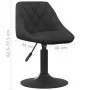 Silla de comedor de terciopelo negro de vidaXL, Sillas de comedor - Ref: Foro24-3088810, Precio: 81,70 €, Descuento: %