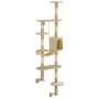 Wall-mounted cat scratching post with sisal post 194 cm beige by vidaXL, Cat furniture - Ref: Foro24-170588, Price: 101,68 €,...