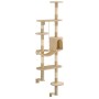 Wandmontierter Katzenkratzbaum mit Sisalstamm 194 cm beige von vidaXL, Katzenmöbel - Ref: Foro24-170588, Preis: 103,38 €, Rab...