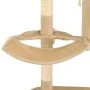 Wall-mounted cat scratching post with sisal post 194 cm beige by vidaXL, Cat furniture - Ref: Foro24-170588, Price: 101,68 €,...