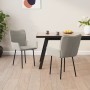 Esszimmerstühle 2 Einheiten hellgrauer Samt von vidaXL, Essstühle - Ref: Foro24-344820, Preis: 138,97 €, Rabatt: %