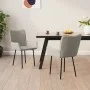 Sillas de comedor 2 unidades terciopelo gris claro de vidaXL, Sillas de comedor - Ref: Foro24-344820, Precio: 136,34 €, Descu...