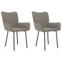 Esszimmerstühle 2 Einheiten hellgrauer Samt von vidaXL, Essstühle - Ref: Foro24-344820, Preis: 138,97 €, Rabatt: %