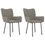 Sillas de comedor 2 unidades terciopelo gris claro de vidaXL, Sillas de comedor - Ref: Foro24-344820, Precio: 136,34 €, Descu...