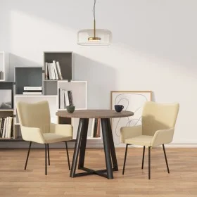 Esszimmerstühle, 2 Einheiten, cremefarbener Samt von vidaXL, Essstühle - Ref: Foro24-344807, Preis: 93,63 €, Rabatt: %