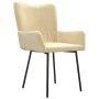 Sillas de comedor 2 unidades terciopelo crema de vidaXL, Sillas de comedor - Ref: Foro24-344807, Precio: 93,61 €, Descuento: %