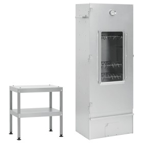 Barbecue smoker oven with galvanized steel table by vidaXL, Barbecues - Ref: Foro24-3187615, Price: 213,38 €, Discount: %