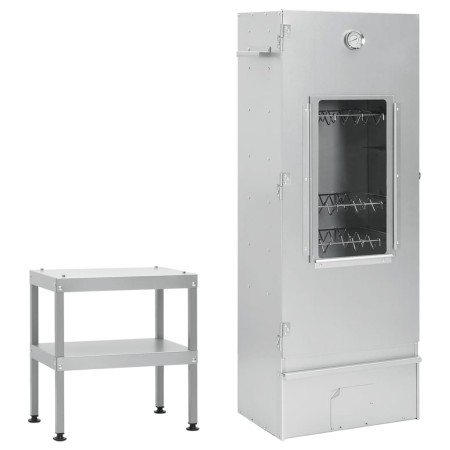 Barbecue smoker oven with galvanized steel table by vidaXL, Barbecues - Ref: Foro24-3187615, Price: 210,31 €, Discount: %