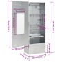 Horno ahumador de barbacoa con mesa acero galvanizado de vidaXL, Barbacoas - Ref: Foro24-3187615, Precio: 198,38 €, Descuento: %