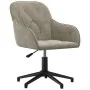 2 Stück drehbare Esszimmerstühle aus hellgrauem Samt von vidaXL, Essstühle - Ref: Foro24-3103377, Preis: 152,76 €, Rabatt: %